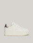 Фото #4 товара Tommy Jeans Leather Metallic Heel Flatform Trainers in White