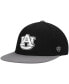 ფოტო #1 პროდუქტის Men's Black, Gray Auburn Tigers Team Color Two-Tone Fitted Hat