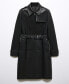Фото #10 товара Women's Leather-Effect Trench Coat
