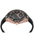 ფოტო #2 პროდუქტის Men's Automatic Skeleton Royal Black Silicone Strap Watch 46mm