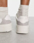 French Connection colour block chunky trainers in grey mix Grau gemischt, UK 6 - фото #3