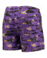 Men's Purple LSU Tigers Island Palm Swim Trunks