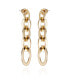ფოტო #1 პროდუქტის Gold-Tone Linear Link Drop Earrings