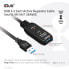 Фото #3 товара Club 3D USB 3.2 Gen1 Active Repeater Cable 5m/ 16.4 ft M/F 28AWG - 5 m - USB A - USB A - USB 3.2 Gen 1 (3.1 Gen 1) - Black