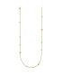 Фото #2 товара Diamond2Deal 18k Yellow Gold Bead Station Necklace