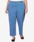 ფოტო #1 პროდუქტის Plus Size Elastic Waist Short Length Denim Pant