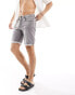 ONLY & SONS jog denim shorts in grey wash