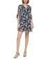 Фото #1 товара Платье из шифона с принтом Calvin Klein для женщин 3/4-Рукав