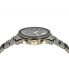 Men's Swiss Chronograph Greca Dome Gunmetal Ion Plated Bracelet Watch 43mm