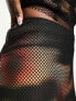 Фото #5 товара Amy Lynn heatwave maxi skirt with net overlay in black co-ord