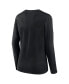ფოტო #3 პროდუქტის Women's Black Las Vegas Raiders Plus Size Foiled Play Long Sleeve T-shirt