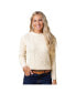 Фото #5 товара Women's Cable Knit Fisherman Sweater