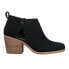 Фото #1 товара TOMS Lea Round Toe Chelsea Booties Womens Black Casual Boots 10017280T