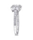 ფოტო #4 პროდუქტის Princess- Cut Certified Diamond (1 ct. t.w.) Quad Halo Engagement Ring in 14k White Gold