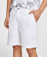Фото #4 товара Classic-Fit Solid 8.5" Chambray Shorts, Created for Macy's