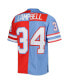 Men's Earl Campbell Red, Light Blue Houston Oilers Gridiron Classics 1980 Split Legacy Replica Jersey