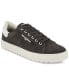 Фото #1 товара Men's Suede Plain-Toe with Side White Logo Bit Sneaker