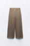 Soft plush ribbed jogger trousers