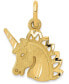 ფოტო #1 პროდუქტის Unicorn Charm Pendant in 14k Yellow Gold