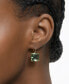 Silver-Tone Millenia Square Cut Drop Earrings