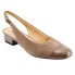Фото #2 товара Trotters Dea T7001-135 Womens Brown Extra Wide Suede Slingback Heels Shoes 6