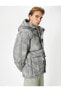 Фото #4 товара Куртка с капюшоном, с набором карманов, на молнии, с абстрактным принтом от Koton