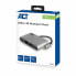 Фото #7 товара ACT AC7040 USB-C to HDMI multiport adapter with ethernet - USB hub and cardreader - Wired - USB 3.2 Gen 1 (3.1 Gen 1) Type-C - 1000 Mbit/s - Grey - 5 Gbit/s - 4096 x 2160 pixels