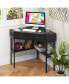 Фото #5 товара Space Saving Corner Computer Desk with 2 Large Drawers and Storage Shelf