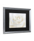 Cora Niele Pure White Rose Matted Framed Art - 16" x 20"
