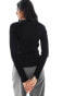 JJXX ribbed crew neck jumper in black