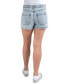 Juniors' High-Rise Floral Utility Shorts