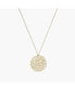 Sanctuary Project Statement Circle Weaved Pendant Necklace Gold