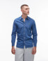 Фото #1 товара Lacoste denim long sleeve shirt in blue