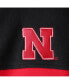 ფოტო #5 პროდუქტის Men's Black, Scarlet Nebraska Huskers Flanker III Fleece Team Full-Zip Jacket