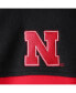 Men's Black, Scarlet Nebraska Huskers Flanker III Fleece Team Full-Zip Jacket