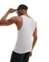 ASOS DESIGN muscle fit vest in grey marl