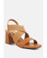 ფოტო #2 პროდუქტის Women's Comfortable Straps Block Heel Sandals