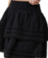 Фото #6 товара Women's Rylee Tiered Lace Mini Skirt