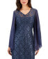 ფოტო #4 პროდუქტის Women's Sequined-Lace V-Neck Maxi Dress