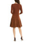 Фото #2 товара Lafayette 148 New York Martha Dress Women's Brown 36/0