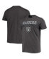 ფოტო #1 პროდუქტის Men's '47 Charcoal Las Vegas Raiders Dark Ops Super Rival T-shirt