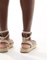 French Connection flat sandals in taupe