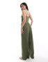 Фото #4 товара ONLY wide leg jumpsuit in khaki