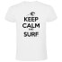 ფოტო #1 პროდუქტის KRUSKIS Keep Calm and Surf Short Sleeve T-shirt short sleeve T-shirt
