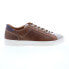 Фото #1 товара Bruno Magli Dante BM2DANB8 Mens Brown Leather Lace Up Lifestyle Sneakers Shoes 7