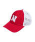 ფოტო #1 პროდუქტის Men's Scarlet Nebraska Huskers Mascot Slouch Trucker Adjustable Hat