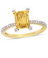 Кольцо Macy's Citrine and Diamond 5 - фото #1