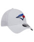 Men's White Toronto Blue Jays Neo 39thirty Flex Hat Белый, S/M - фото #3