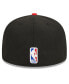 Фото #3 товара Men's Black, Red Miami Heat 2023/24 City Edition 59FIFTY Fitted Hat