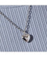 Фото #5 товара Puffed Heart Necklace - Lev Silver